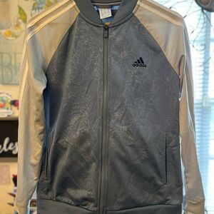 Adidas Light Blue Floral Jacket